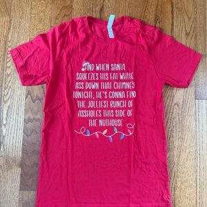 Red Graphic Christmas t-shirt